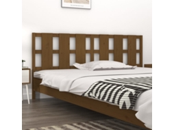 Vidaxl Cabeceira De Cama 205,5x4x100 Cm Pinho Maciço Castanho Mel