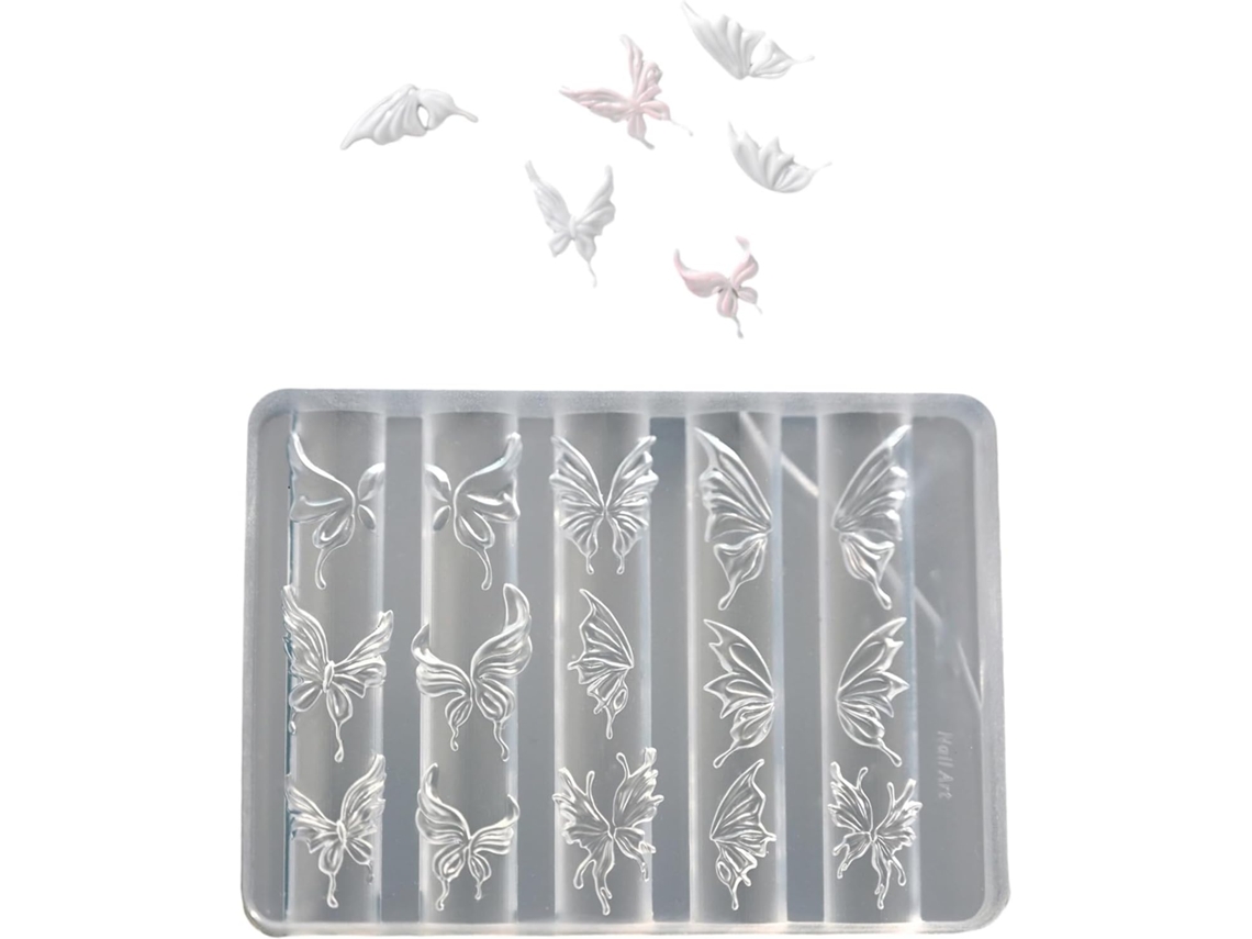 Molde de Silicone Estampado para Acessórios Criativos e Capas de Celular. Ideal para Estampar Unhas. SFUSHOS