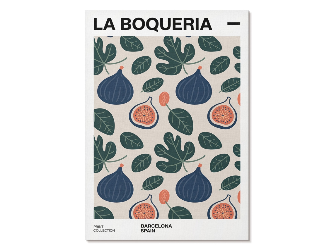 Pôster Em Tela - Estampa De Frutas, 21x29,7cm A4 - (verde, Ilustração, Boho, Fundos E Padrões)