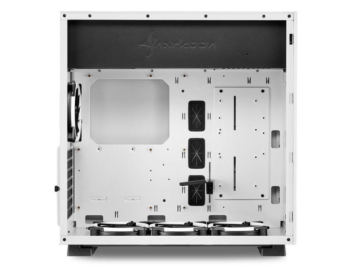 Tour Midi Sharkoon Pure Steel RGB Boîtier PC Blanc