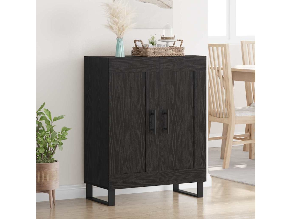 Vidaxl Buffet Carvalho Preto 69,5 X 34 X 90 Cm