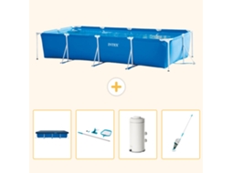 Intex Piscina Com Estrutura Retangular - 450x220x84 Cm - 5-peças S83