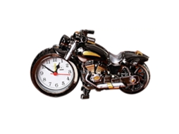 Relógio De Mesa Moto Com Alarme Quartzo Bateria Decorativo