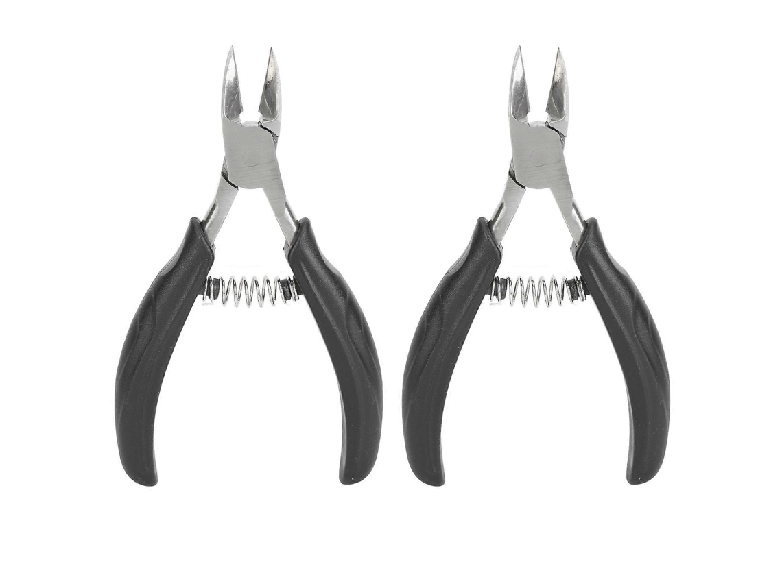 Cortador De Unhas Profissional Antiderrapante Com Mola Para Unhas Grossas Encravadas 2 Peças Slowmoose