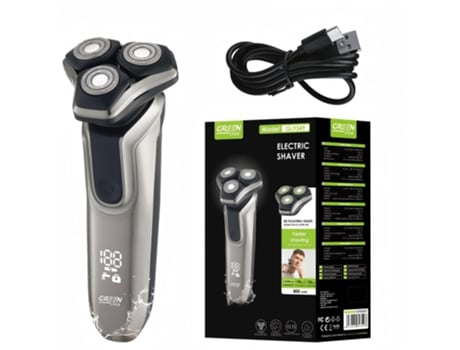 Máquina De Barbear Elétrica Green Gx 847 3d Com 3 Cabeças Giratórias E 6000 Rpm Para Barba Perfeita Paprika Shop