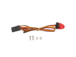 Mali luz de Alarme para Carro Rc 5 Modos de Luz Alta Simulação Redonda Led Compacta 10x15mm para Carro Rc 1/10 Vermelha