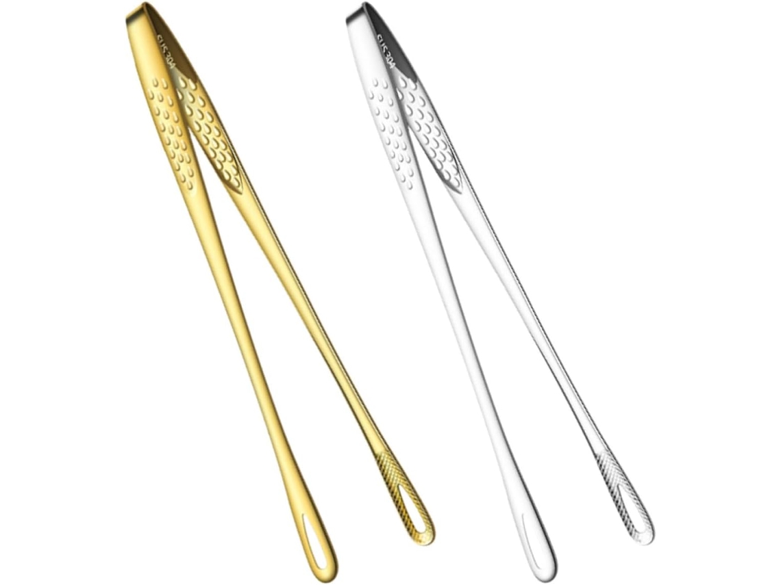 Conjunto De 2 Pinças Para Churrasco Imikeya Em Aço Inoxidável 304 Resistente E Fácil Limpar, Com Clipes Versáteis Para