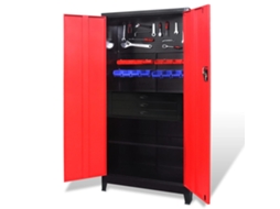 Tool Cabinet, Tool Cabinets Vidaxl Vermelho Aço (n/a)