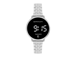 Relógio Eletrônico Masculino Sanda 8011 Com Tela Sensível Ao Toque, Display Digital Led E Mostrador Redondo.