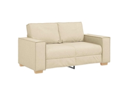 2-seater Sofa, 2-seater Sofas Vidaxl Creme Tecido (n/a)