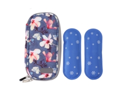 Bolsa Térmica para Insulina S/MARCA com gelo, design com zíper leve para transporte