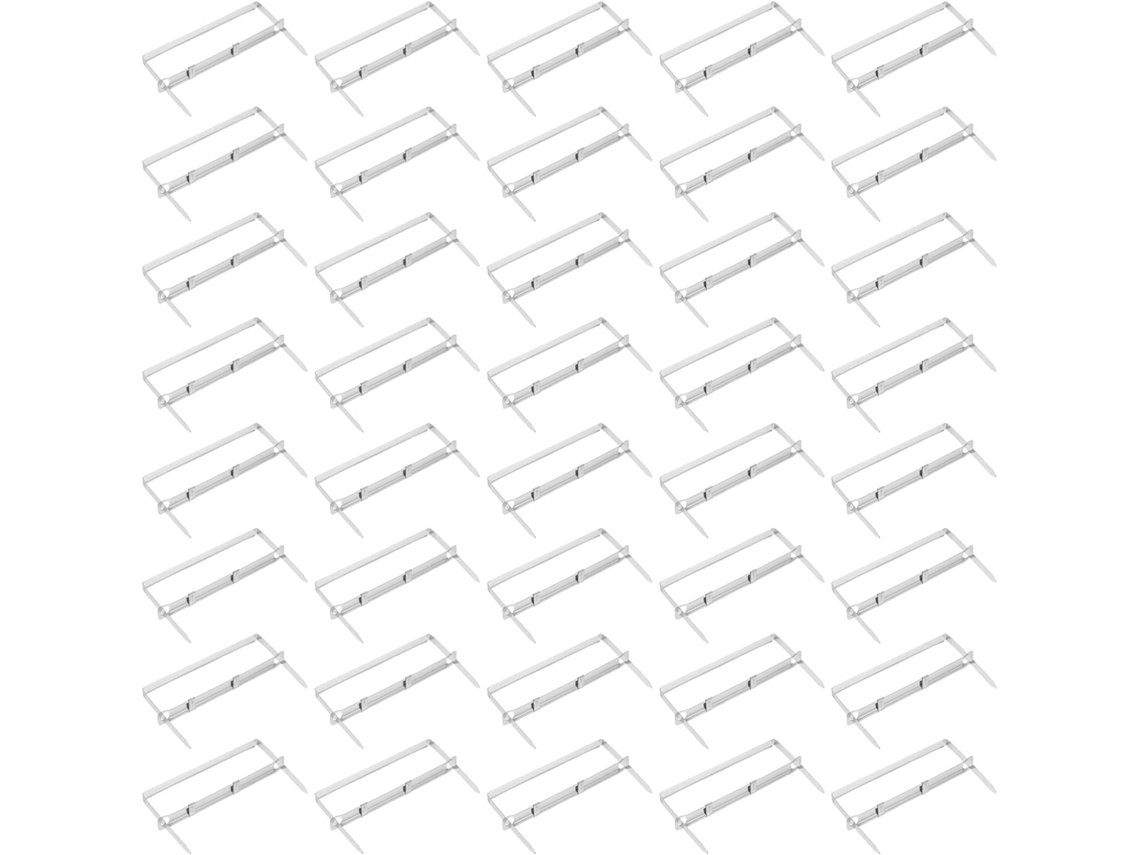 Conjunto de 50 Pinos Metálicos Callaron com 2 Furos, 80mm, Fixadores de Documentos com Pontas de Ferro Prateadas
