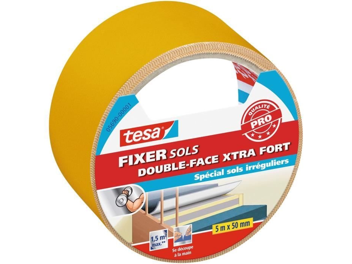 Tapete Extra Forte Para Fixação Dupla Face Tesa Classic 5 M X 50 Mm
