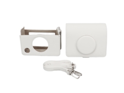 Instant Camera Case Vintage Magnetic Flip Top Scratch Proof With Shoulder Strap Camera Pu Leather Bag For Mini Evo White LAXISCREED