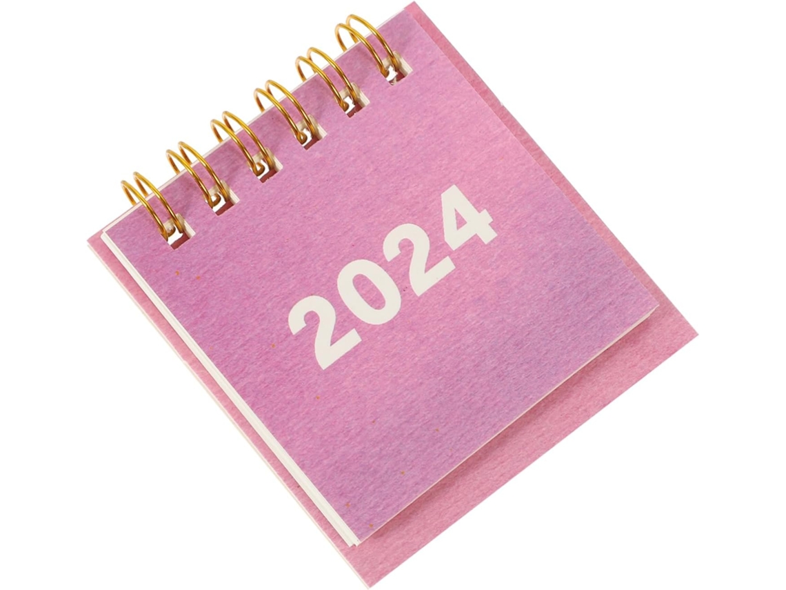 Calendário Espiral, De Mesa, Invertido Para Anotar Compromissos,