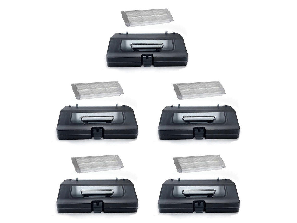 Conjunto De 5 Peças Com Reservatório De Água E Coletor De Pó 2 Em 1 Para Aspirador Robô Xiaomi Viomi V2 V3 Xmstjqr2s B106cn Stytj02ym E Filtro._ptg