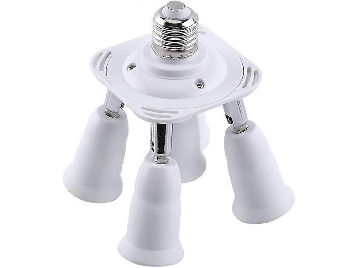 Em 1 E27 Soquete Divisor Adaptador Soquete Divisor Adaptador Soquete Adaptador Conversor Titular Para Lâmpadas Led E27 Hengjian