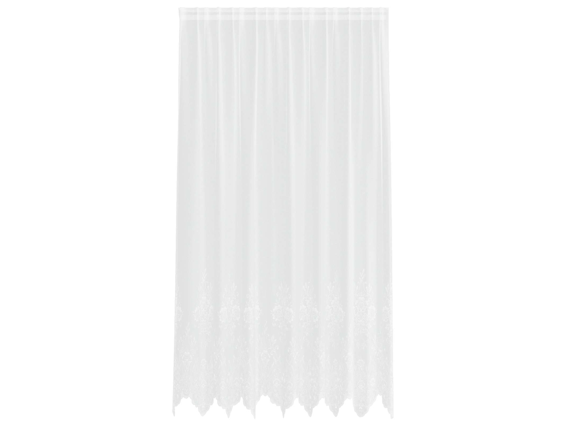 Maison Exclusive - Cortina De Renda Com Cortinas Branco 245 X 200 Cm Poliéster