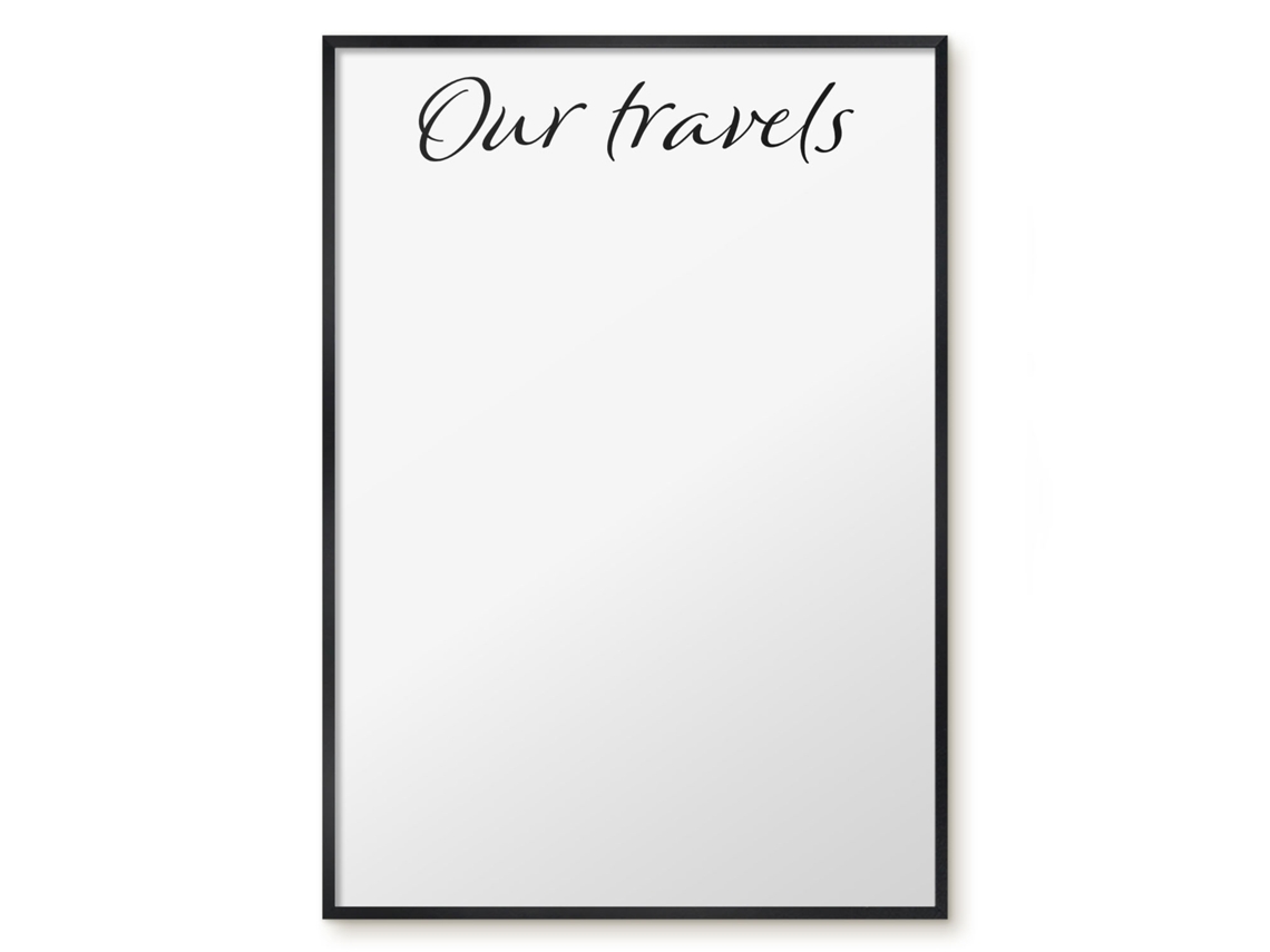 Magnetic Board Our Travels For The Living Room Espelharte (70x100 Cm)