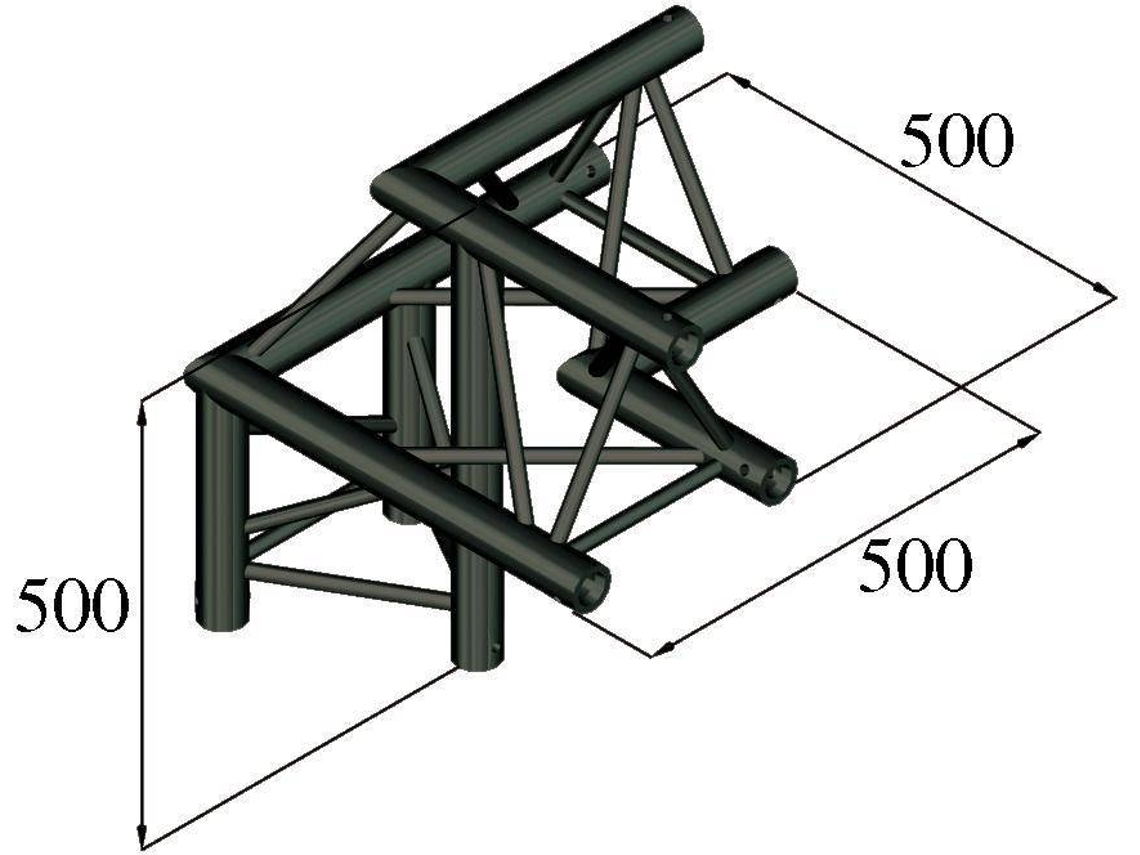 Armadura ALUTRUSS S-PAL-31 3 Vias right