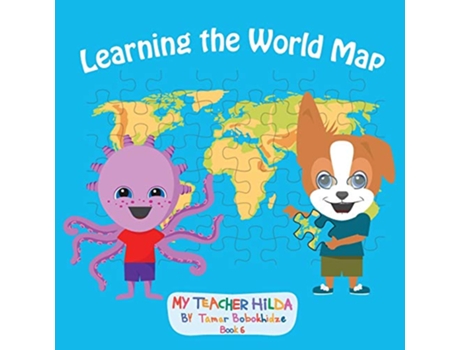 Livro Learning the World Map My Teacher Hilda de Tamar Bobokhidze (Inglês)