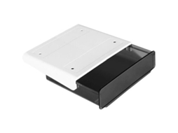 Porta-lápis autoadesivo, organizador de gavetas embaixo da mesa, caixa de armazenamento embaixo da mesa, organizador autoadesivo Slowmoose