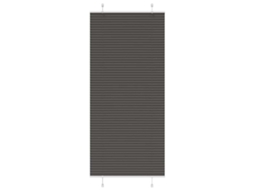 Vidaxl Preto Plissada Cega 85x200 Cm Largura Tecido 84,4 Cm Poliéster