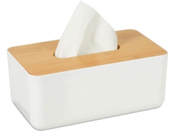 Recipiente Para Guardanapos, Dispensador De Secagem, Plástico, Bambu, Hlp 10 X 23 X 13 Cm Aquaforge