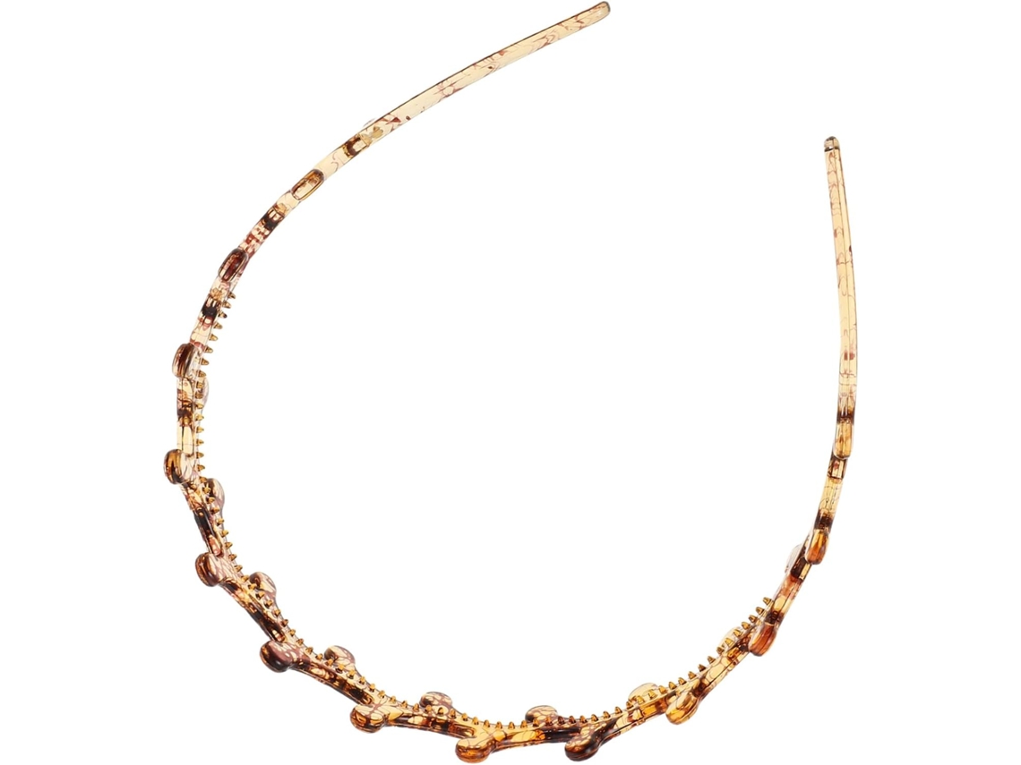 Tiara de casamento com estampa dentada para meninas, acessório elegante para festas, design exclusivo.
