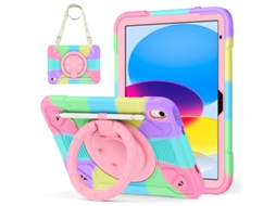 Lurelia Capa Para Samsung Tab A9, Silicone, Roxo, Proteção Contra Quedas, Uso Diário