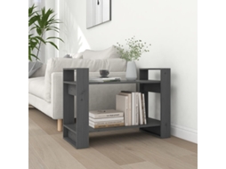 Vidaxl Estante/divisória 80x35x56,5 Cm Pinho Maciço Cinzento