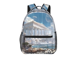 Mochila De Estudante H59 Kingdom, Leve E Durável, À Prova Dágua E Com Alça De Ombro Ajustável. Olysi Shop