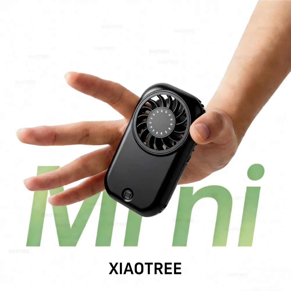Mini Ventilador de Mão MDUG com 5 velocidades, bateria de 1200mah