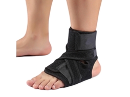 Lurelia Tornozeleira Ajustável Respirável, Compressão, Para Corrida, Neoprene, Preto