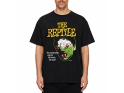Rockinstone Horror Movies The Reptile Face Black Adult T-shirt Size:xl