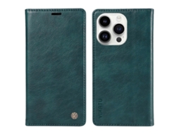 Capa Protetora Textura Lichia Para Iphone 14 Pro Veanxin Pele Bege