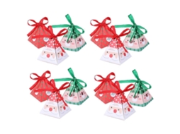 Conjunto De 12 Caixas De Presente De Natal Pequenas Para Doces, Caixas De Presente Elegantes Para O Natal Hengjian