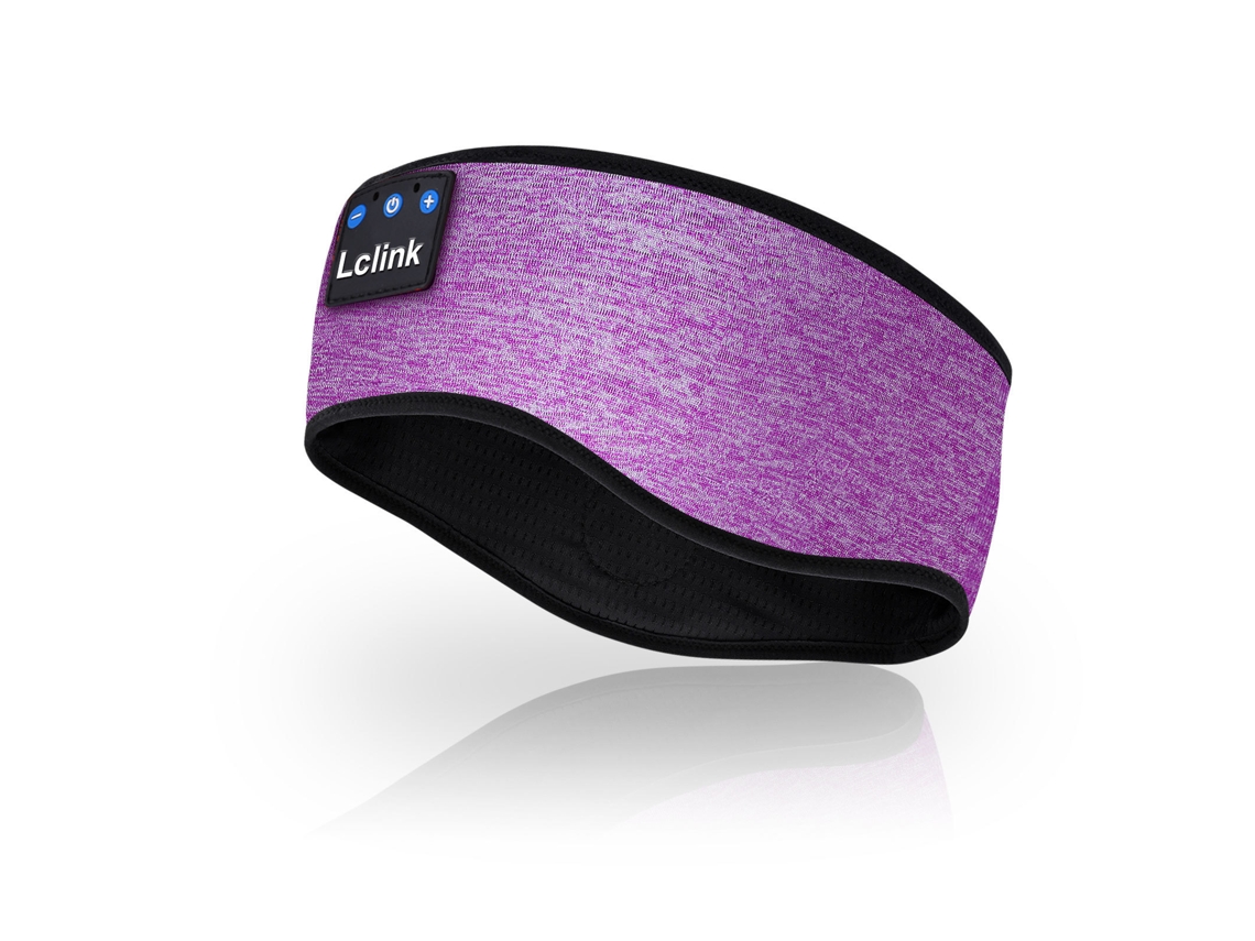 Máscara de Dormir com Faixa de Cabeça e Música Bluetooth Roxa AQUAFORGE