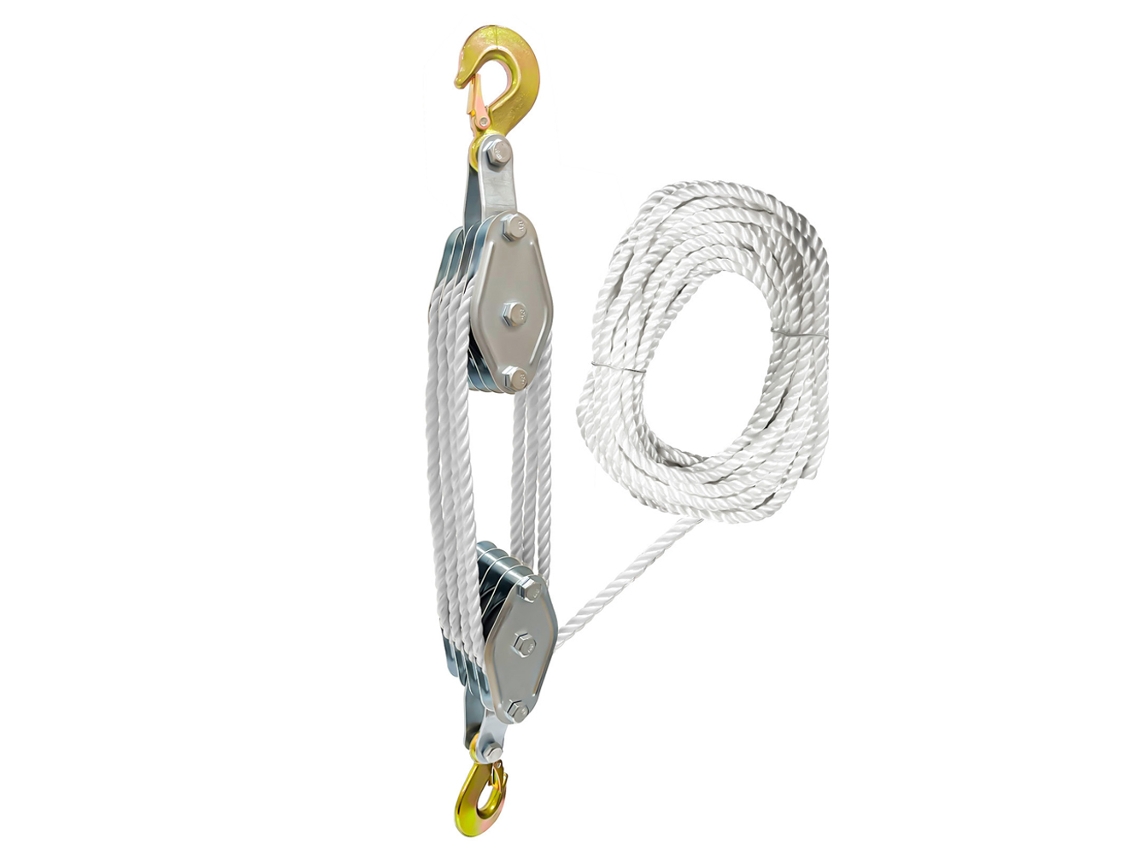 Polia giratória de 270° em liga de zinco para cabo de aço, guindaste manual portátil, dispositivo de elevação para instalações de ar condicionado.