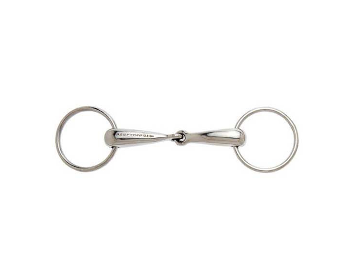 23 Mm Snaffle Grosso Oco de Junta Única Prateado 12.5 Cmsefton