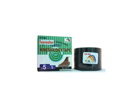 Fita Kinesiológica De Turmalina 5×5 Preta 1 Un. Tourmaline