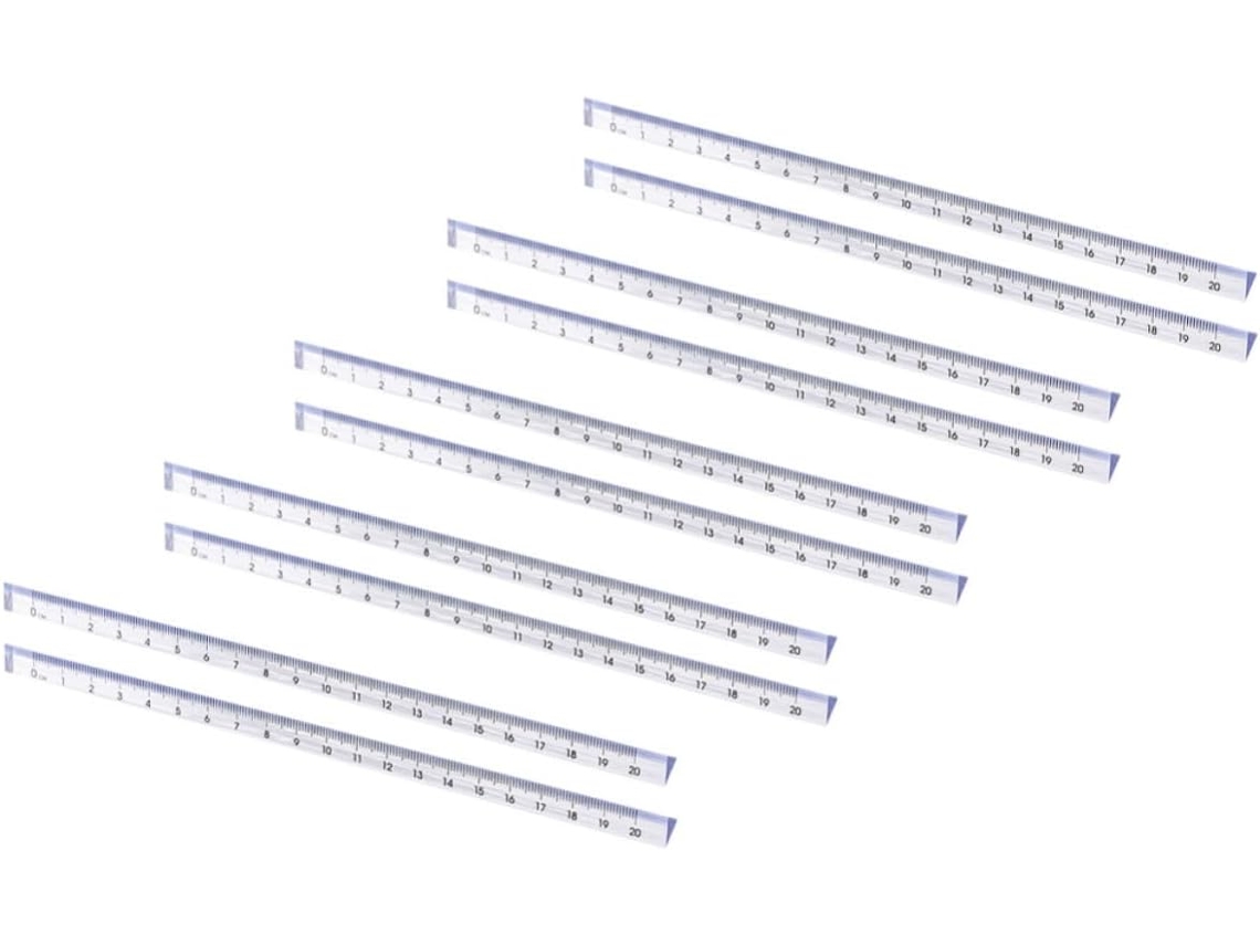 Régua Triangular Para Desenho, 10 Peças, Para Escola E Escritório