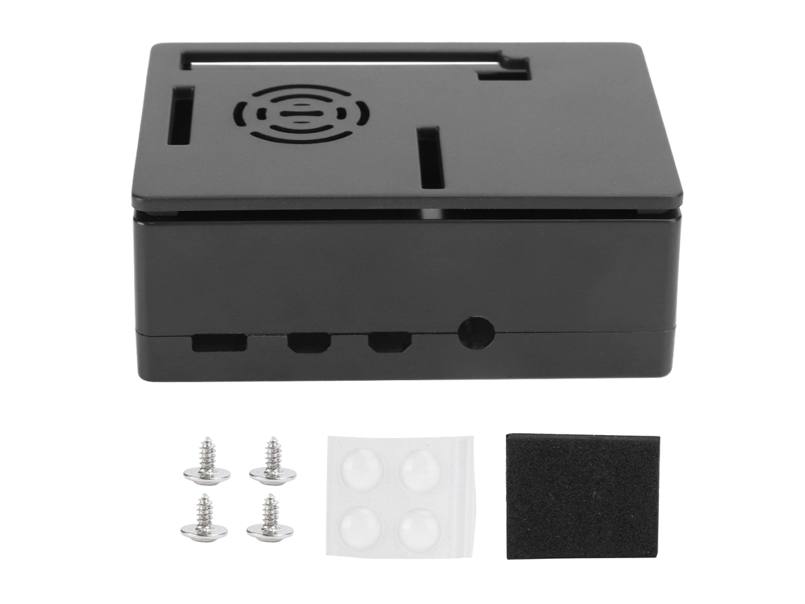 Capa De Dissipador De Calor, Shell De Resfriamento Para Microcomputador Raspberry Pi 4 Modelo B 1g 2g 4g Preto