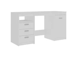 Desk, Desks Vidaxl Branco Madeira Processada (n/a)