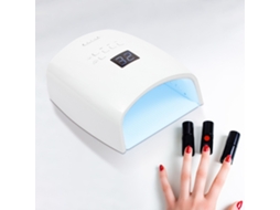 Secador De Esmalte Em Gel Com Lâmpada Led Uv Recarregável Sem Fio De 48 W, Branco SUNNY SPACES