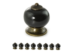 8 Perillas De Cerámica Para Muebles, Estilo Vintage Rústico, Perillas De Cajón, Diámetro De 34mm