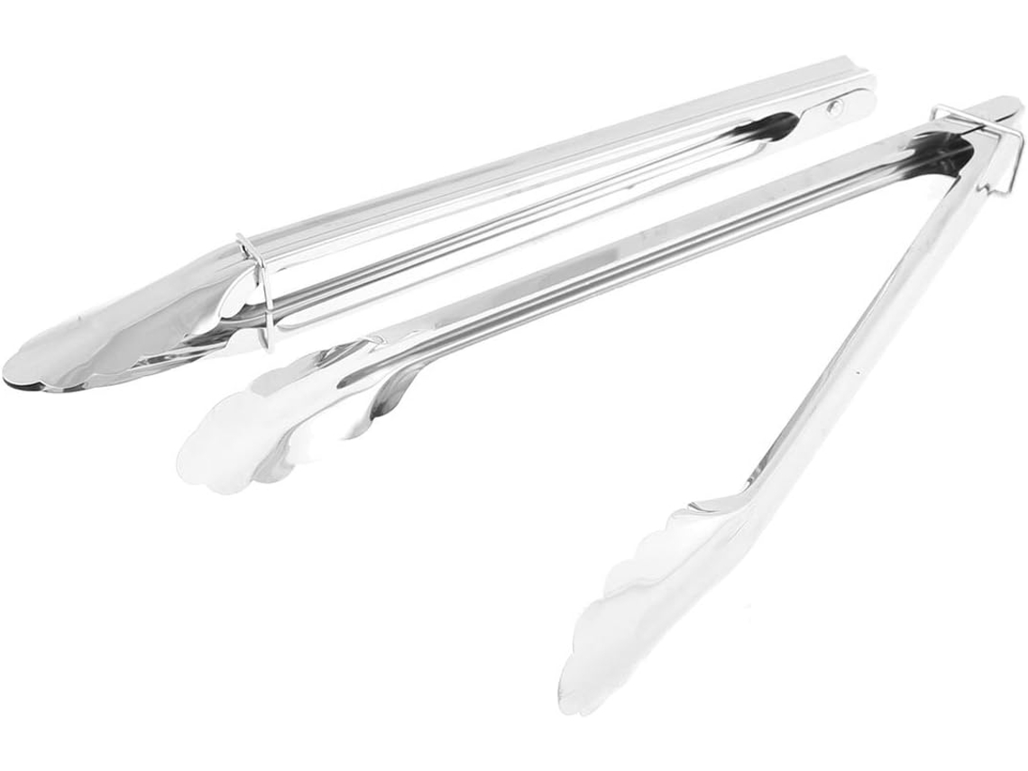 Pinças Para Grelhar Alimentos Em Aço Inoxidável Ruilogod Cozinha, Churrasco E Uso Externo, 28cm 11 Polegadas, Conjunto