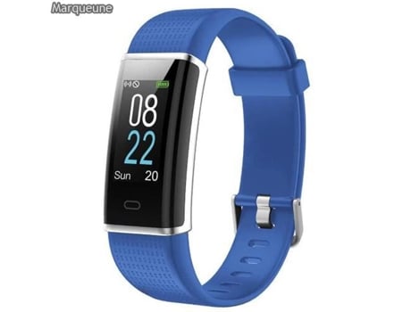 Smartwatch Connected Marcaune Waterproof IP68 Monitor de Frequência Cardíaca Para Smartphone Android iOS Feminino Masculino Azul Marcaune