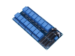 Hkj módulo de Relé de 16 Canais 12v com Proteção de Optoacoplador para Controlador Plc