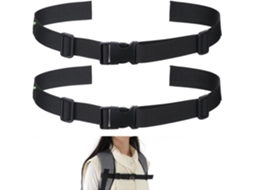 Conjunto De 2 Alças Peitorais Para Mochila, Alças Pretas Para Mochilas, Alça Peitoral Ajustável E Resistente Com Fivela De Liberação Rápida